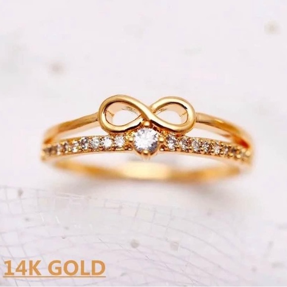 14k Gold Dainty Ring - Picture 3 of 9